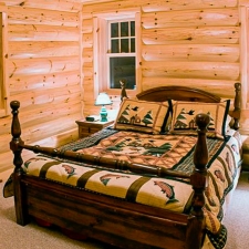 3x10 Log Siding Bedroom