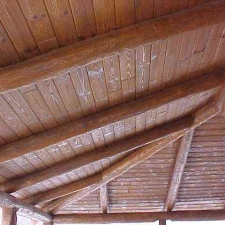 Pine Log Rafters
