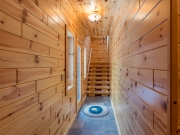 Knotty Pine Paneling Hallway