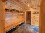 Knotty Pine Paneling Foyer