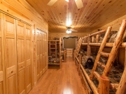Knotty Pine Paneling Bunk Bedroom