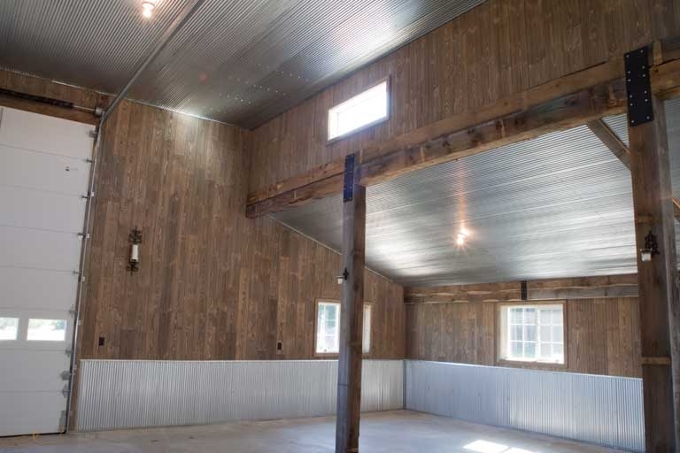 Drywall and Barnwood Paneling