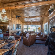 Custom Stained Barnwood Sitting Room