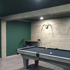 Basement w/Barnwood Weathered Gray Paneling