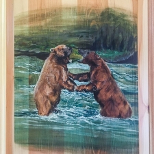 Bears-Tangle over a Salmon Missed