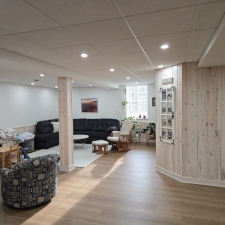 White Washed Knotty Pine Paneling
