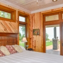White Washed Knotty Pine Paneling - Bedroom