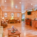 White Washed Knotty Pine Paneling - Bar/Entertainment Room