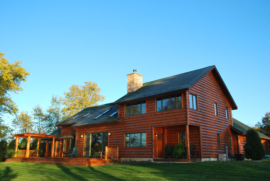 prefinished log siding