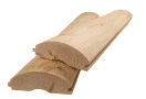 Log Siding: Half Log