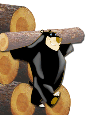 Prefinished log siding - bearlog