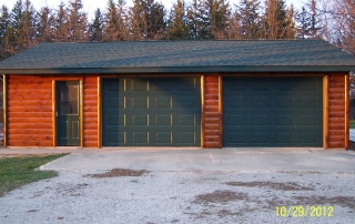 Garage Log Siding