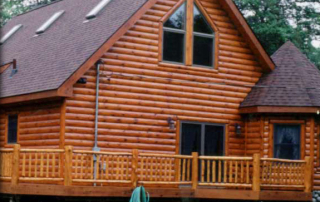 log sided home