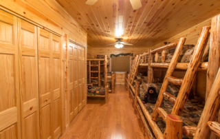 Knotty Pine Paneling Bedroom
