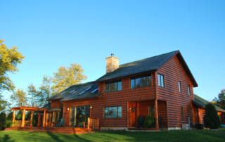 Log Siding Home