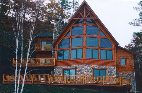 Cedar Log Home Siding and Design options 