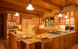 Custom White Pine Kitchen Cabinets