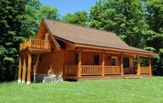 Hand Peeled Log Siding and Peeled Logs Look Authentic