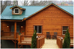 Framing log cabins 