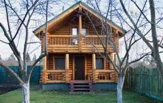 wood log siding insulation