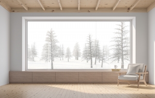 pine floors and interior