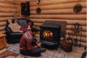 Log paneling for walls