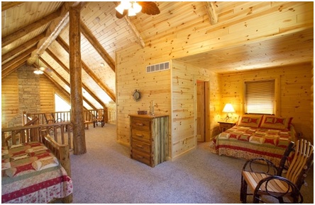 Log Cabin Exposed Beams