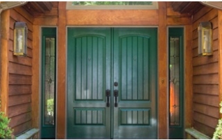 Log Home Front Door