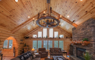 yellow pine interior walls