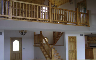wood steps outdoor