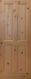 Knotty Pine Door Raised 4 Panel