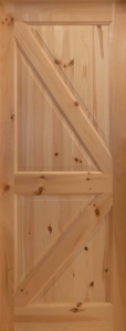 Knotty Pine Door Raised K Panel