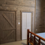 Weathered Gray Barnwood Paneling & Barnwood K-Door